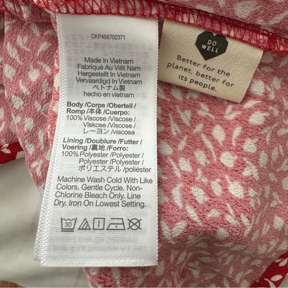 NWT Madewell Kinston Side Button Wrap Red Top Size Small - Picture 12 of 12